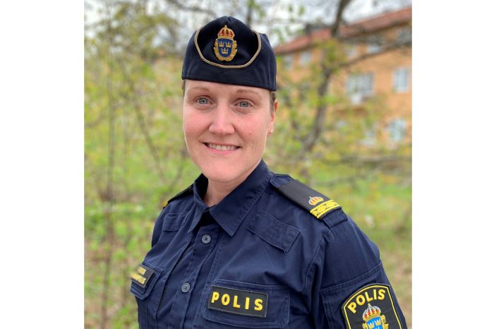 Jessica Ljung, kommunpolis i Linköping. Foto.