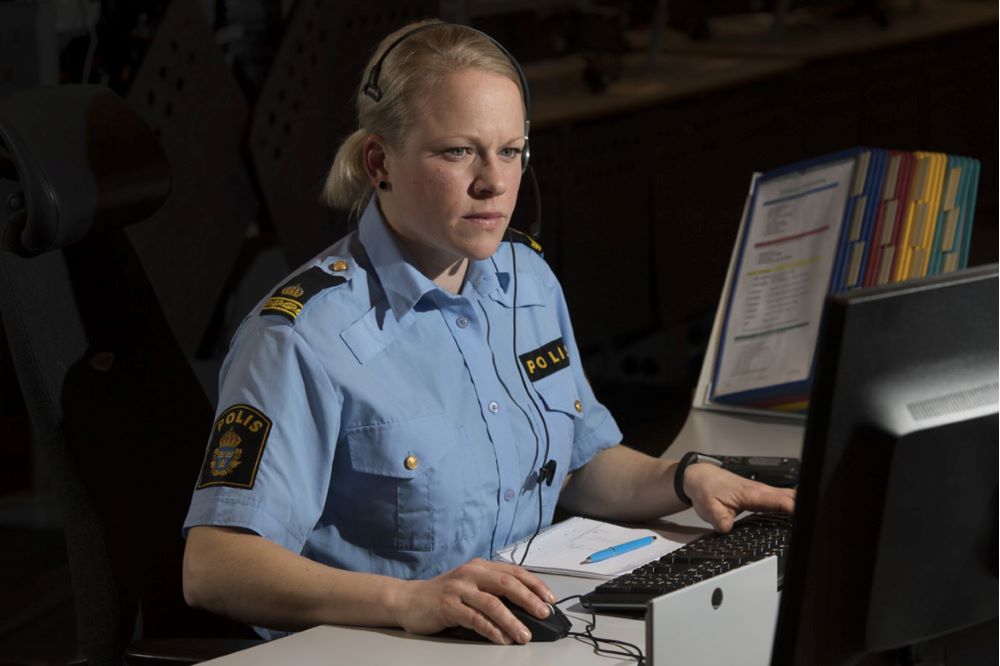 Polisinspektör Sara Mårtensson på regionledningscentralen i Stockholm, som tog emot de två avgörande tipsen om Rakhmat Akilov