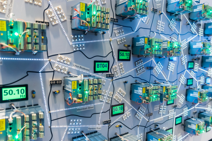 En 3D-karta över det fiktiva landet med teknik. Foto.