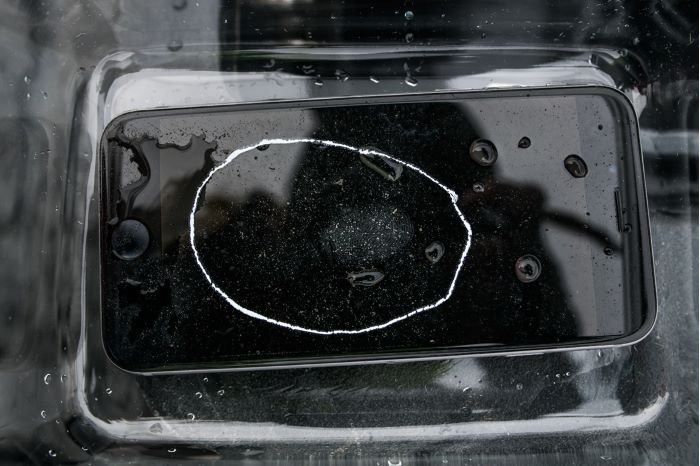 Fingeravtryck på mobiltelefon
