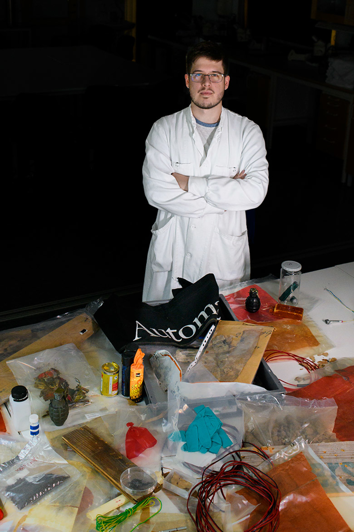 Erik Vestling, explosivforensiker på nationellt forensiskt centrum. Foto..