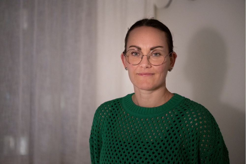 Klara Andeborn, chef för spaningssektionen i polisområde Stockholm nord. Foto.