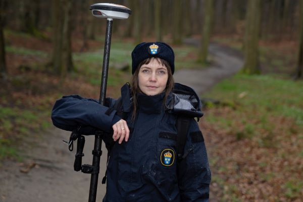 Clara Alfsdotter, forensisk arkeolog på nationellt forensiskt centrum. Foto.
