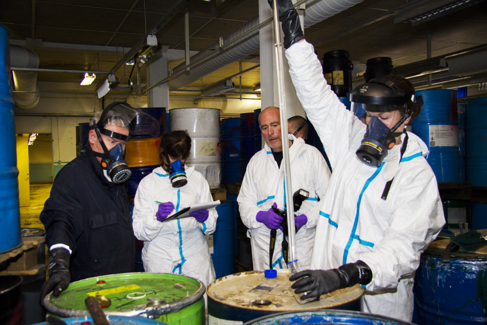 Prover på farligt avfall