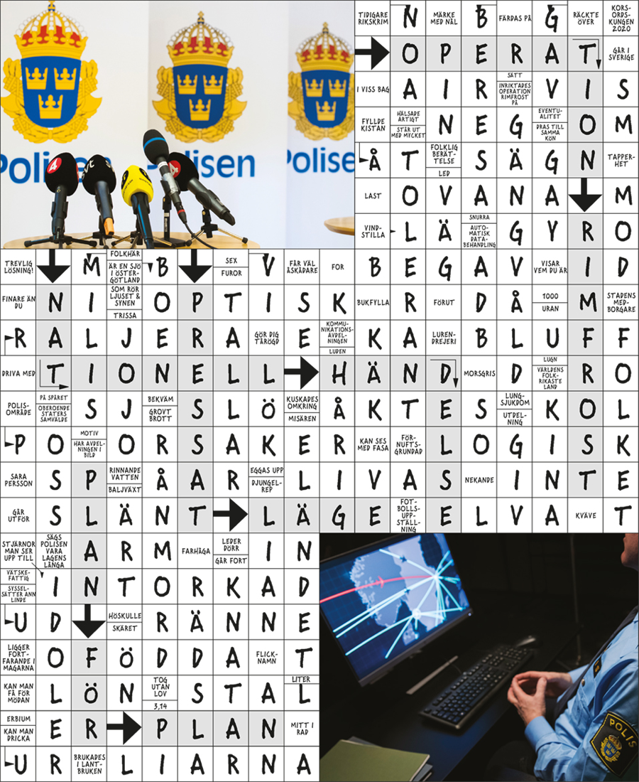 Facit till korsordet i nummer 6 2020.