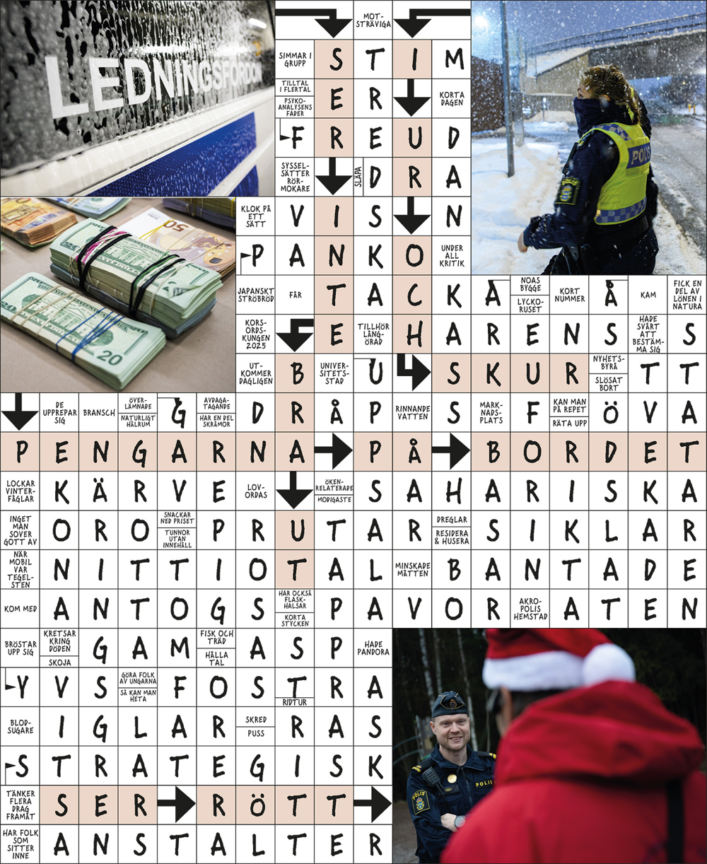 Facit till korsord nummer 4 2025